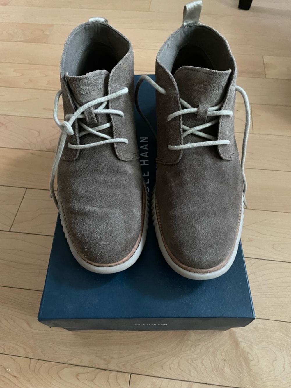 Cole Haan Men’s Suede Chukka Boots - Taupe